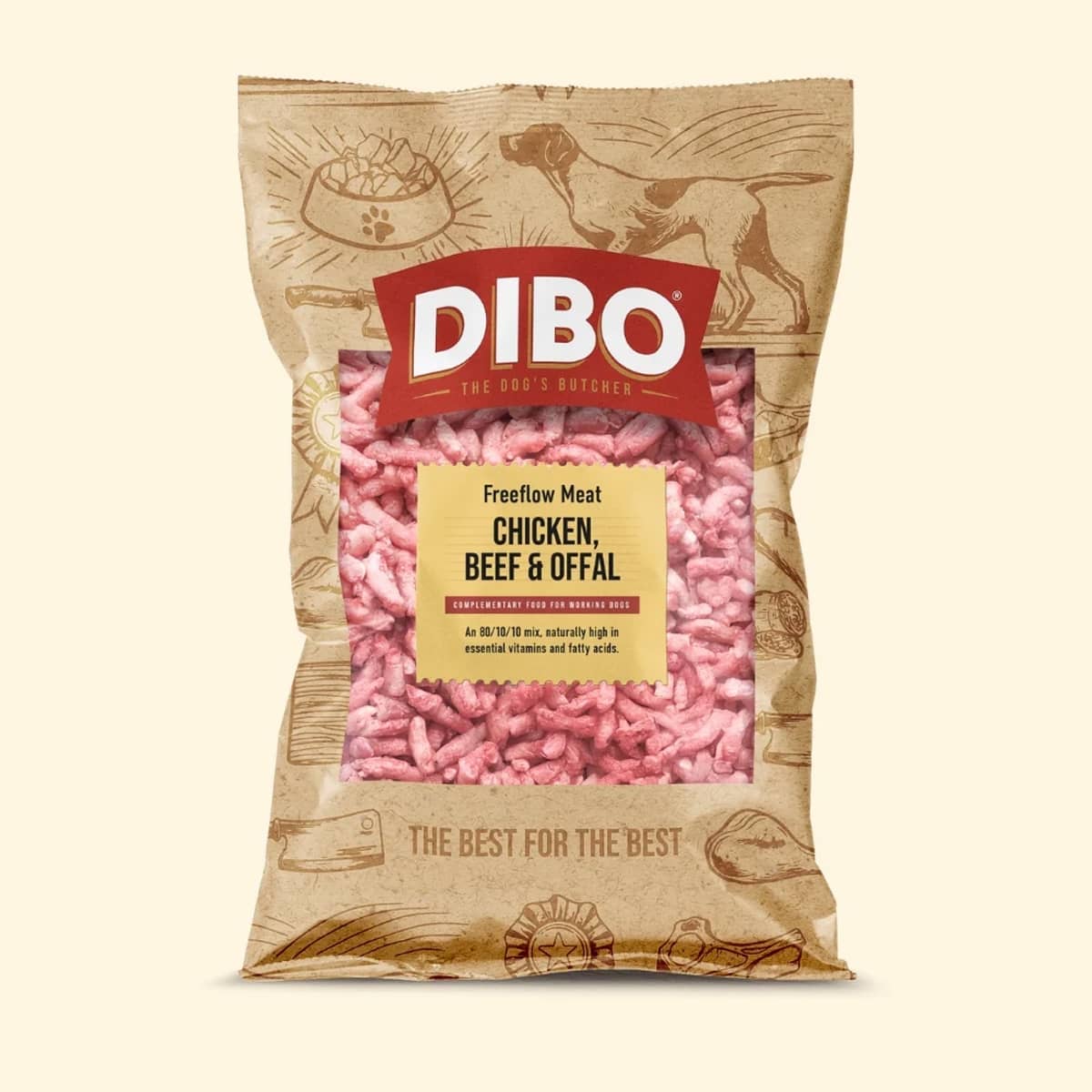 DIBO Chicken, Beef & Offal Freeflow Meat 1kg