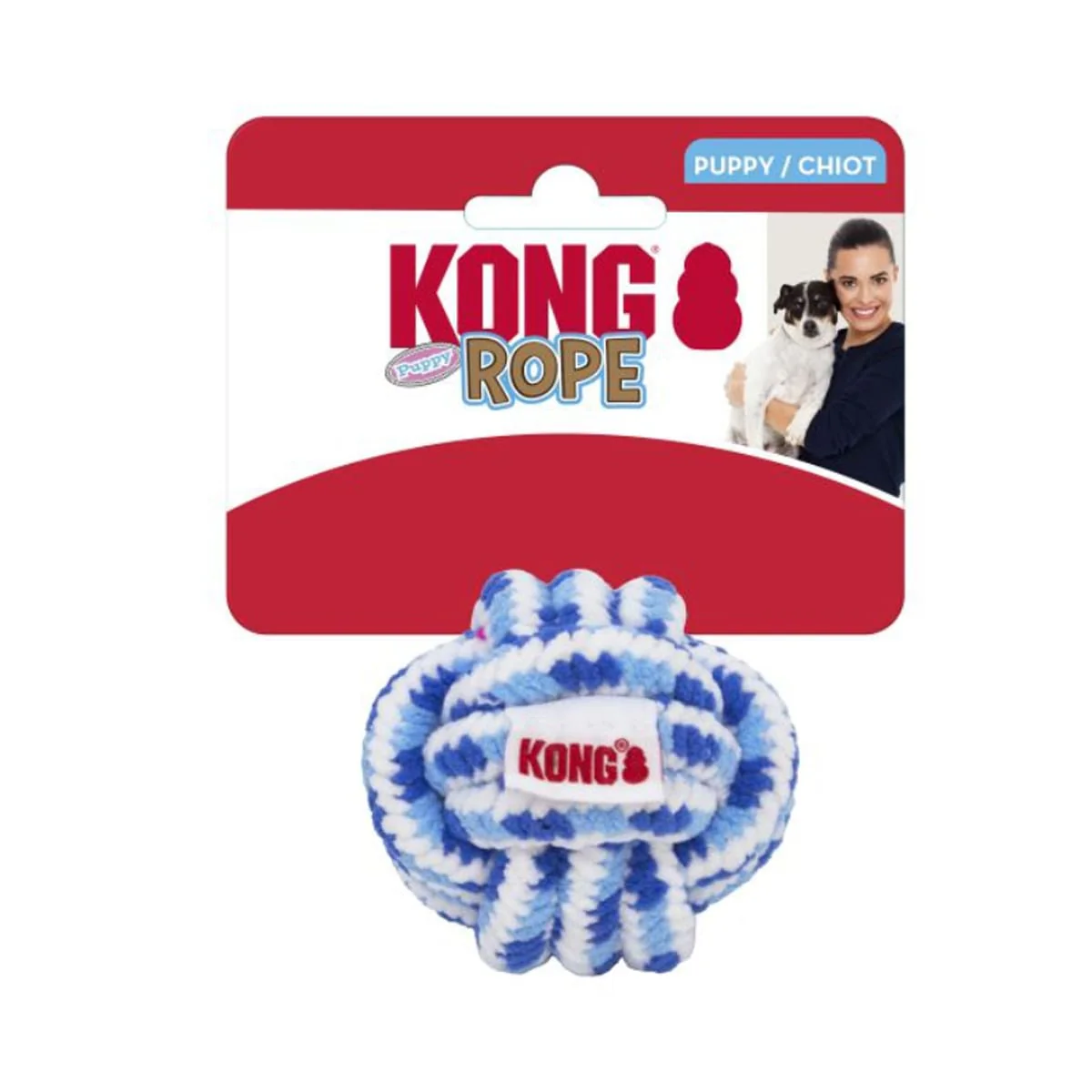 KONG Rope Ball Puppy Assorted Large - Image 2