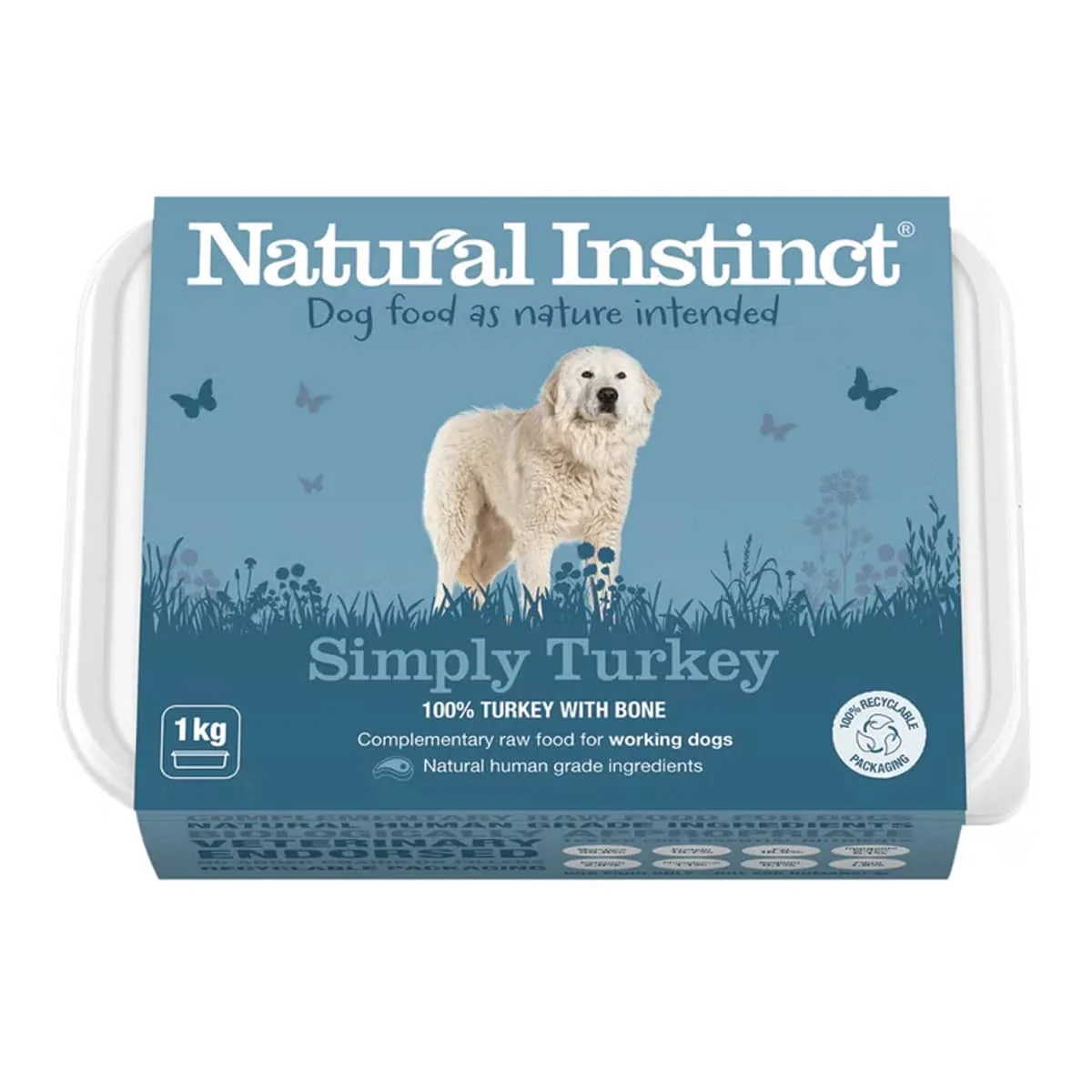 Natural Instinct Simply Turkey Working Dog Food 1kg