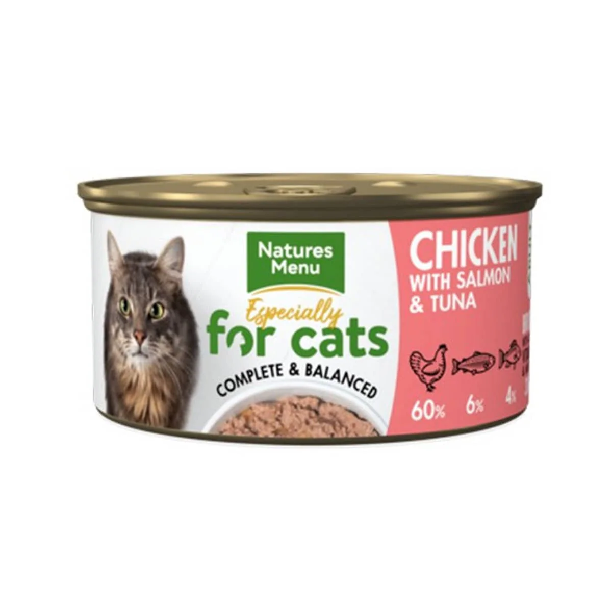 Natures Menu For Cats Chicken, Salmon & Tuna 85g