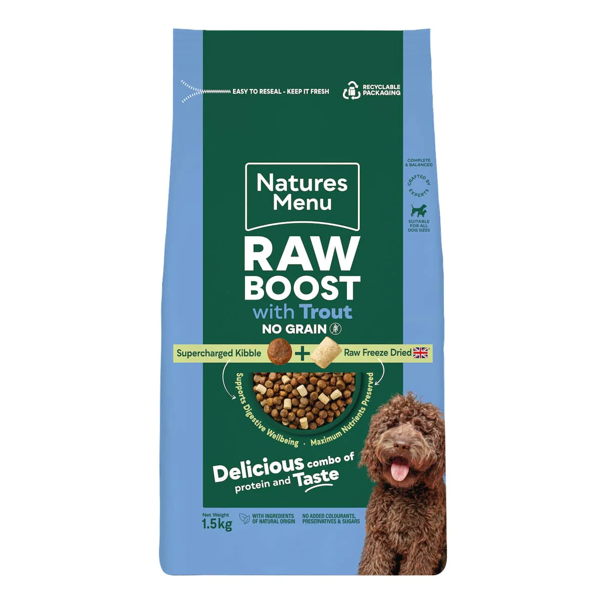 Natures Menu Raw Boost Trout 1.5KG