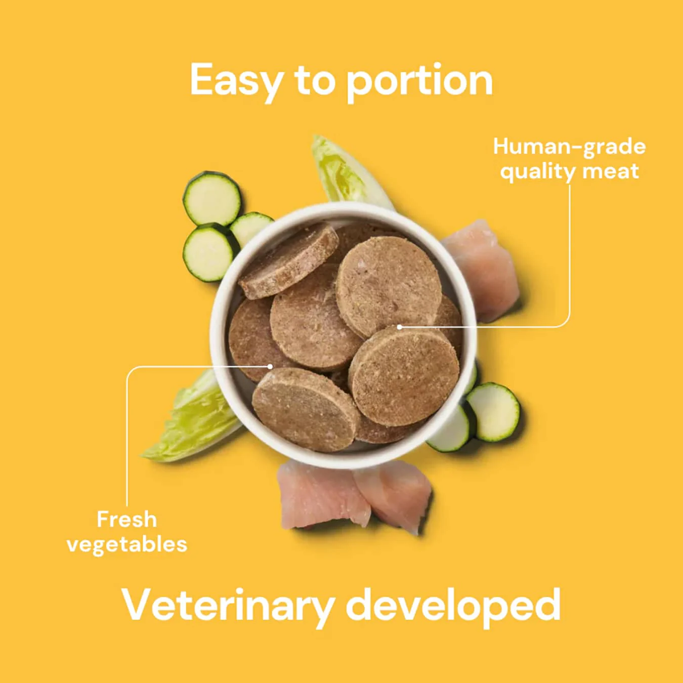 Nutriment Fresh Medallions Chicken, Chicory & Courgette 800g - Image 2