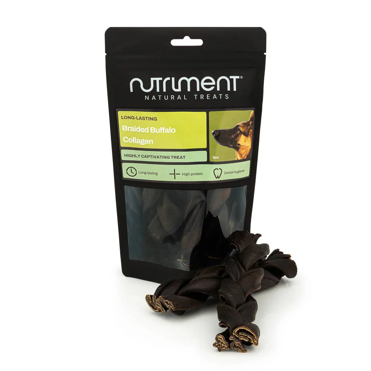 Nutriment Long Lasting Braided Buffalo Collagen 3pcs
